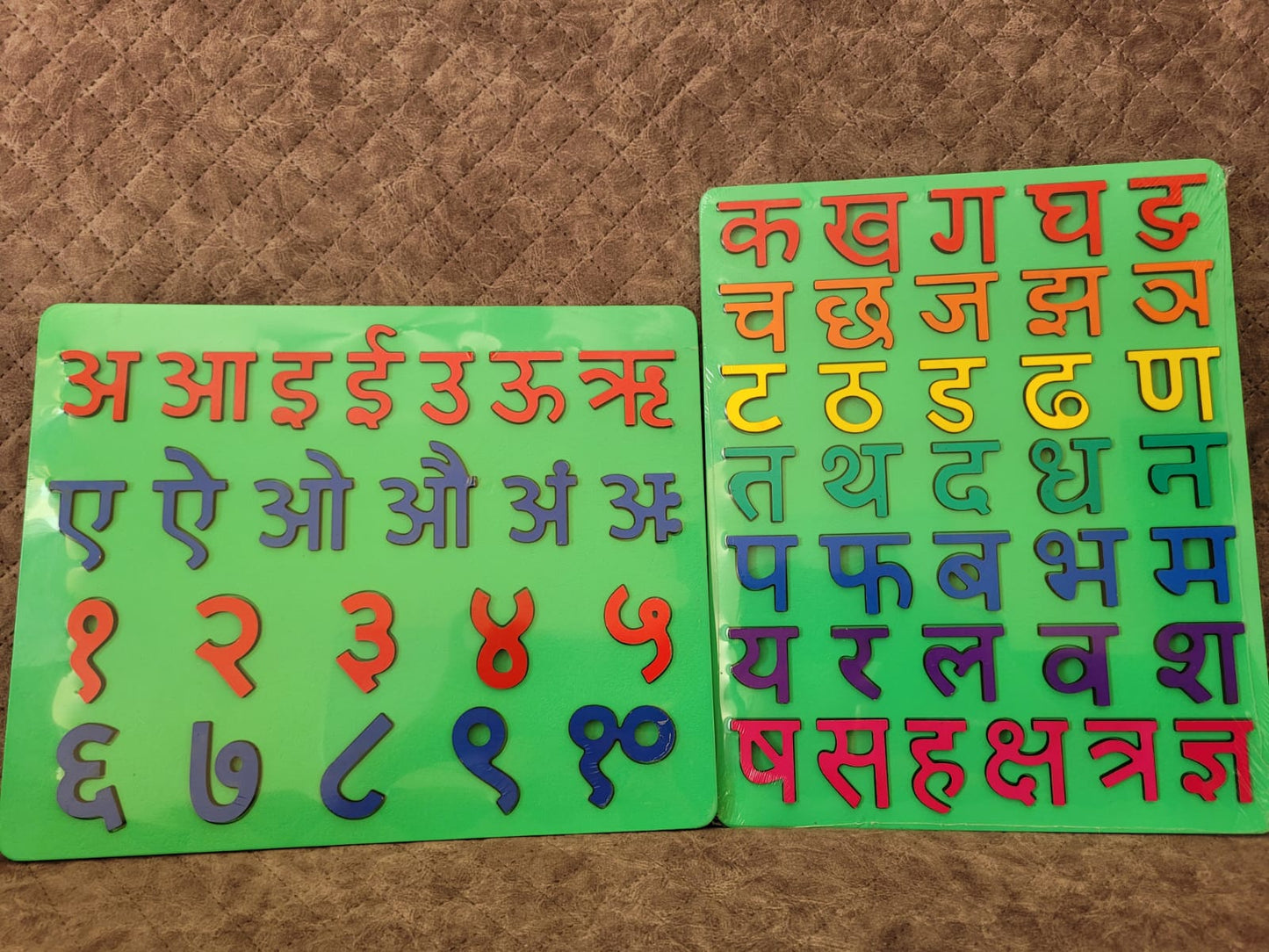 Hindi Alphabet and Numeral Learning Board Combo